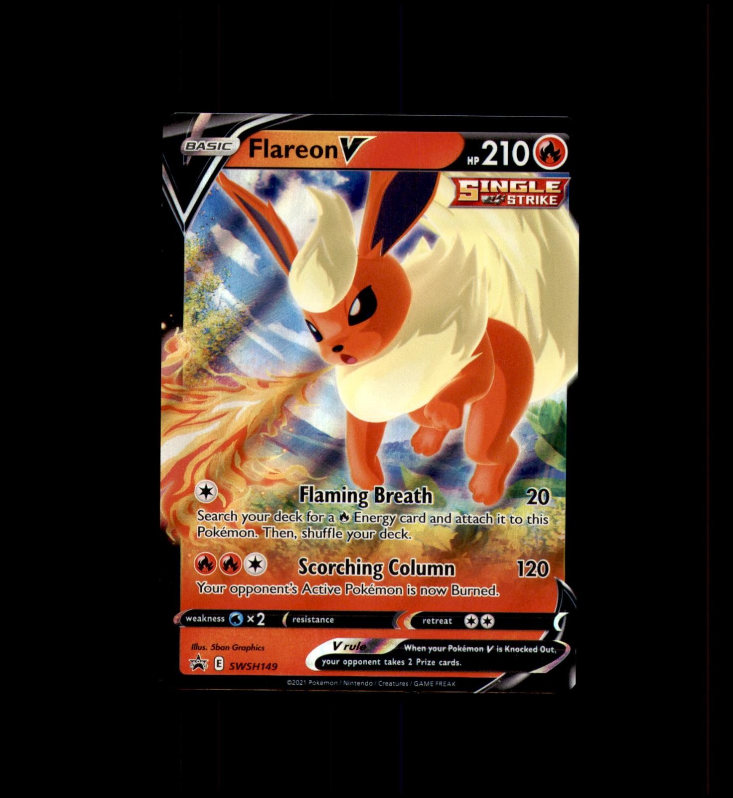 Flareon V SWSH149 Holo Promo Sword & Shield Promo Pokemon Near Mint