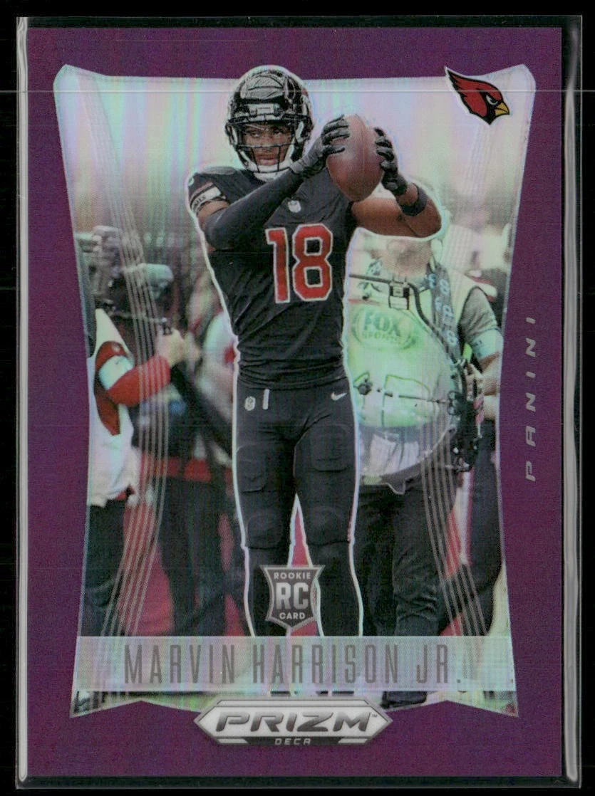 2024 Panini Prizm Deca #7 Marvin Harrison Jr.  Rookie RC Purple Prizm /99