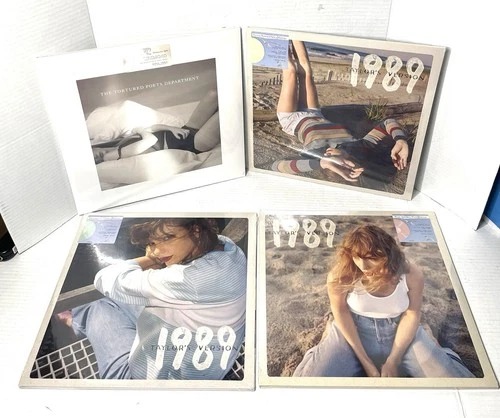 TAYLOR SWIFT 4 ALBUM LOT 1989 AQUA, ROSE, SUNRISE, TTPD BRAND NEW FACTORY SEALED