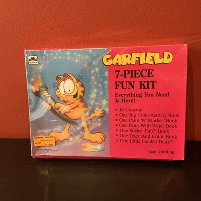 Vintage 1978 Garfield Activity 7 - piece fun kit brand new factory sealed rare!