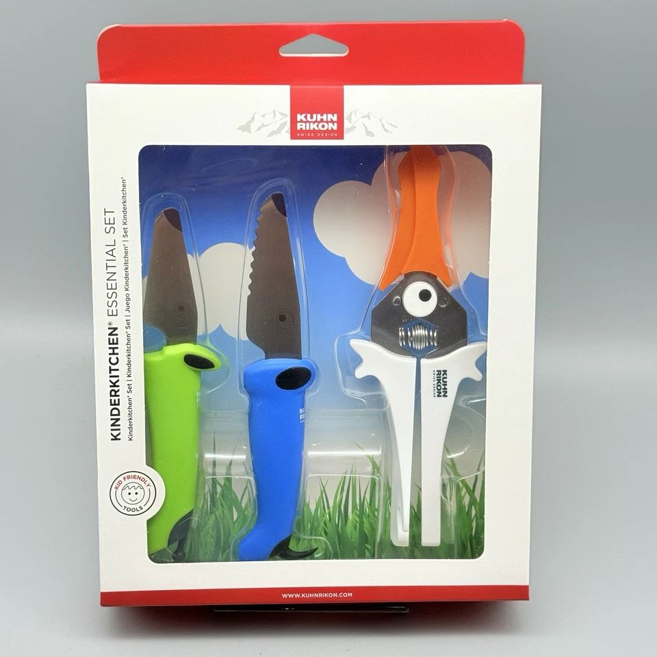 Juego de cuchillos tijeras de corte seguro para perros Kuhn Rikon Kinder cocina niños Foto 4 de 4