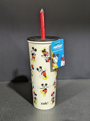 Zak! Designs Disney Mickey and Friends Insulated Tumbler with Straw 24oz / 709ml