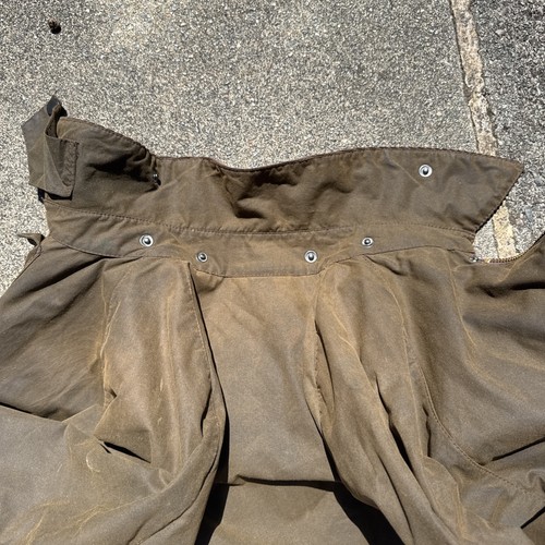 Vintage Barbour Classic Beaufort Wax Jacket Size C42 Medium Brown Rust - Picture 10 of 11