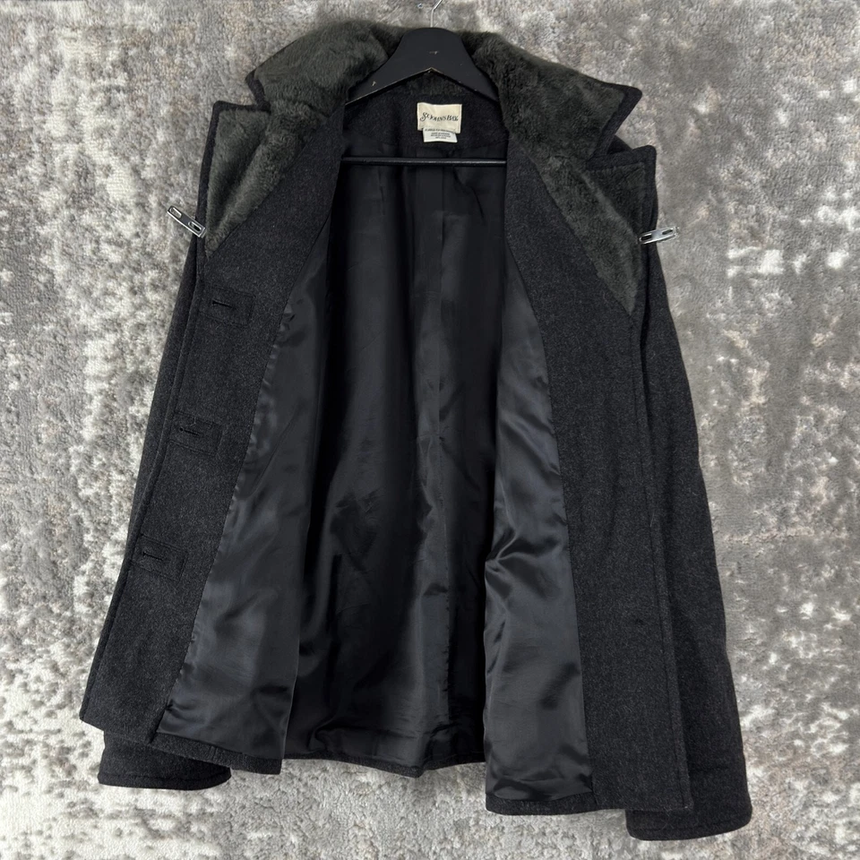 Шерстяное уличное пико St Johns Bay размер XL черное с длинным рукавом с вырезом на пуговицах с подкладкой - Изображение 3 из 4