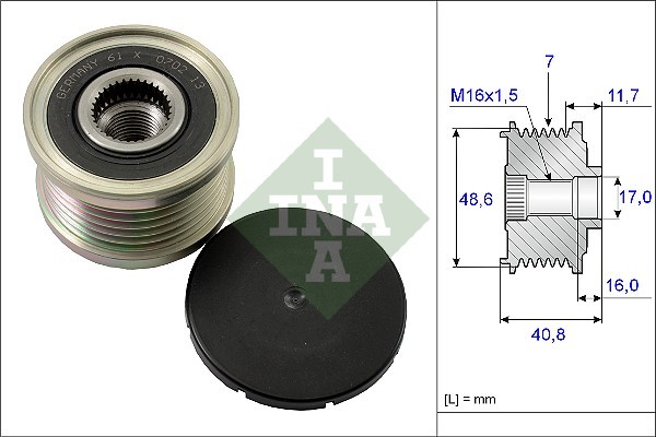 4x ✅Fits INA 535 0080 10 ALTERNATOR PULLEY CLUTCH KIT ⭐UK Seller⭐ - Image 32