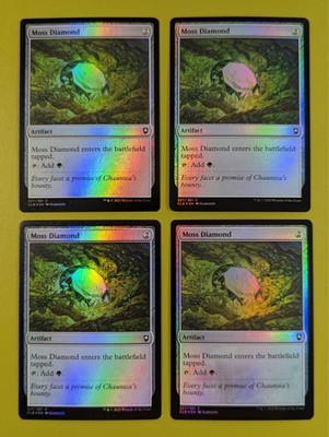 FOIL Moss Diamond x4 Commander Legends 4x Playset Magic the Gathering MTG