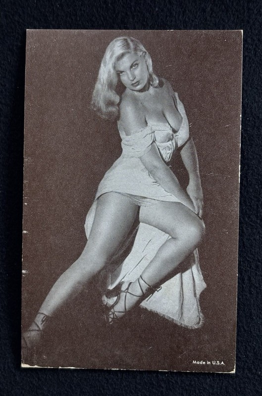 Blonde SHOWGIRL “risque"-PIN-UP  arcade/postcard Vintage Antique early 1900s Era