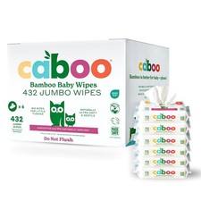 Bamboo Baby Wipes, Unscented, Sensitive Skin, 432 Count Travel Pack