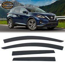Window Visors Fit 15-24 Nissan Murano Low Profile Style Rain Sun Guard Deflector