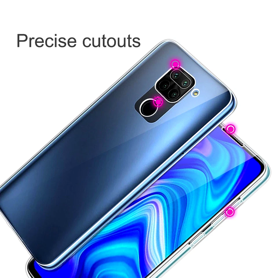 COVER TRASPARENTE PER XIAOMI REDMI NOTE 9 CUSTODIA FRONTE RETRO IN SILICONE 360 - Immagine 4 di 4