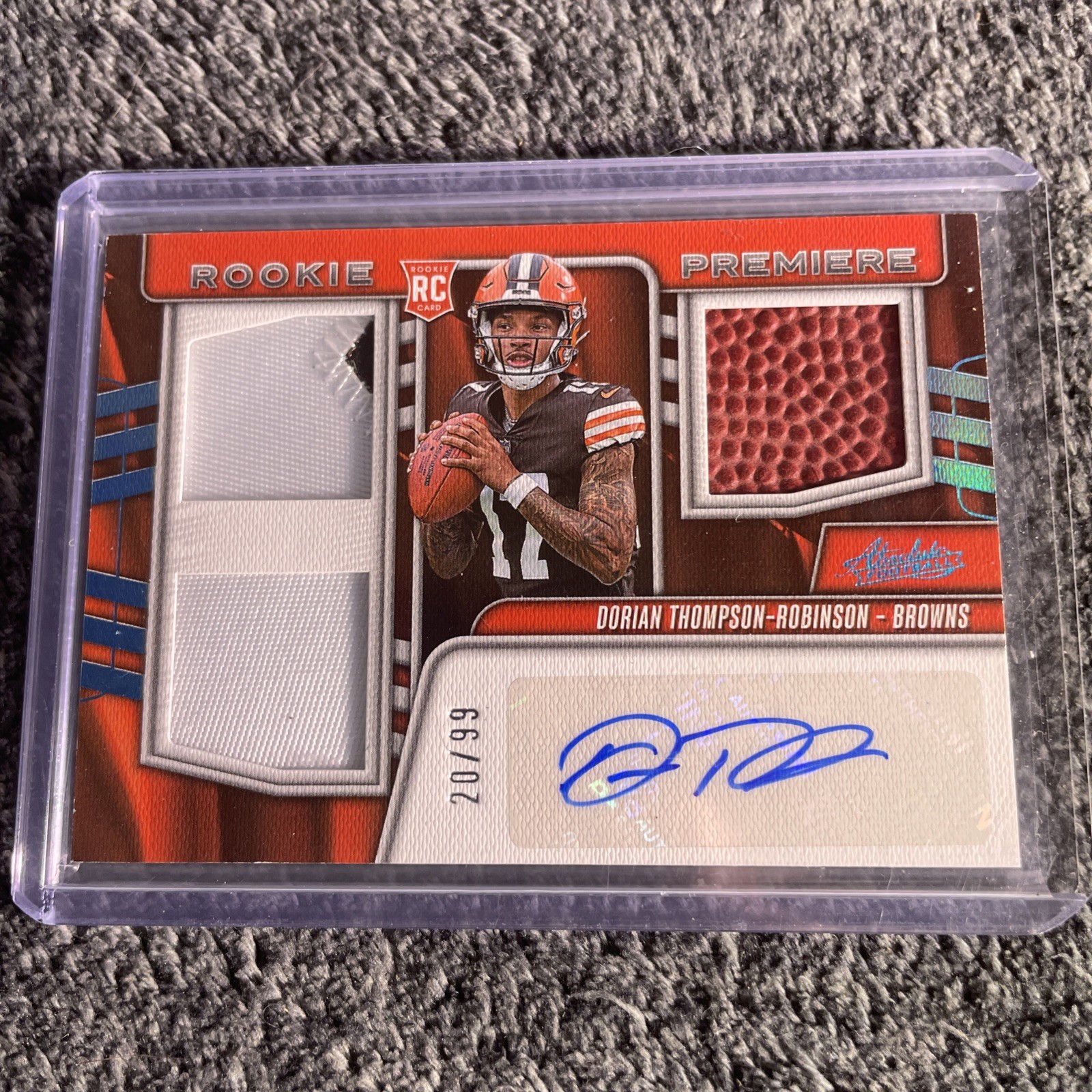 Dorian Thompson-Robinson Panini Absolute Rookie Premiere Materials #RPMDTR Base