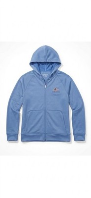 Peter Millar Beaumont American Dunes Blue Zip Hoodie Performance Jacket Size S
