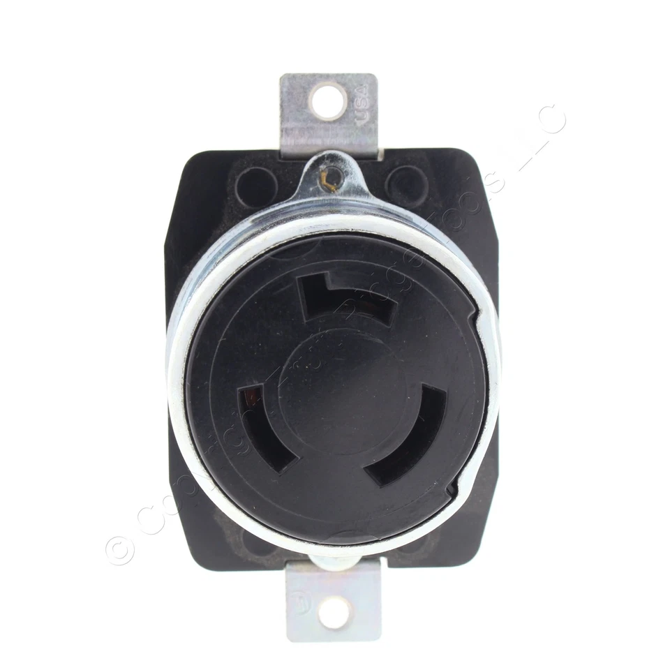 Arrow Hart Non-NEMA Locking Receptacle Turn Lock Outlet 50A 250VDC 600VAC 3770 - Image 3 of 4