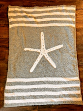 Barefoot Dreams Starfish Green CozyChic Baby Blanket