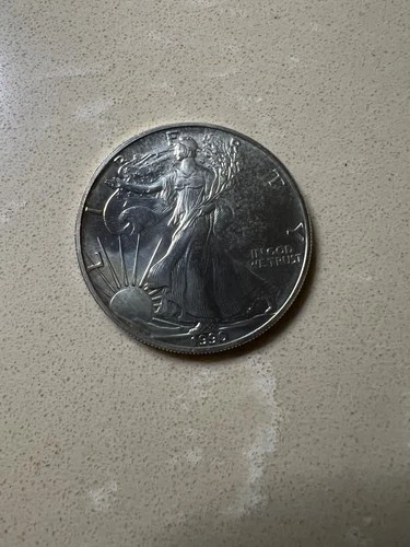 1990 American Silver Eagle 1oz Fine Silver One Dollar Coin