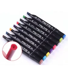 Double Headed Oily Art Marker Pen Set for Draw Sketching Oily Tip Based Markers 