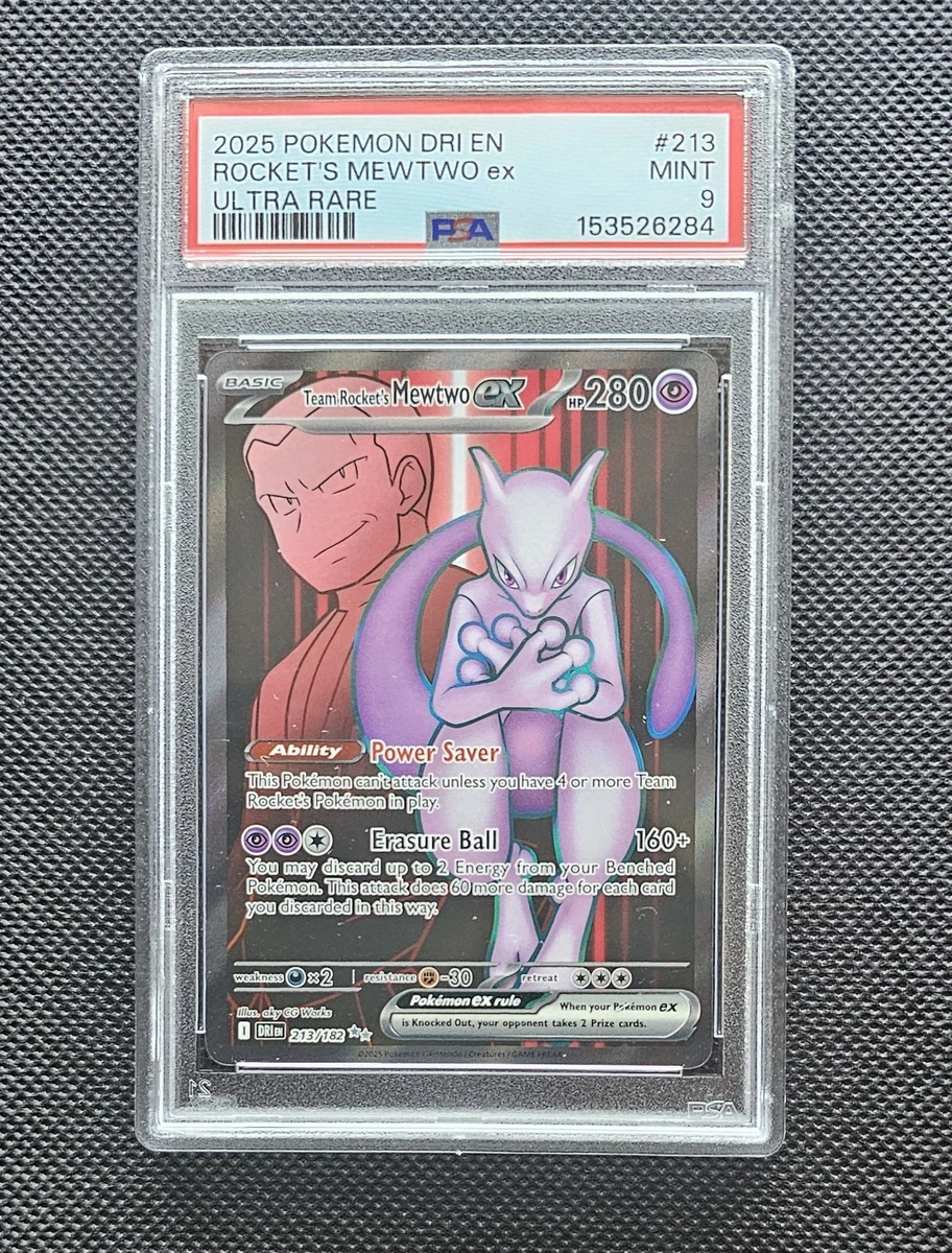 Mewtwo Pokémon TCG Professional Sports Authenticator (PSA) Grade 9