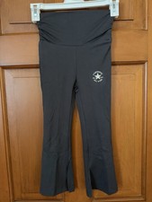 Girls  Converse High Rise Wide Fold Over Waistband Leggings Dark Matter Size 4