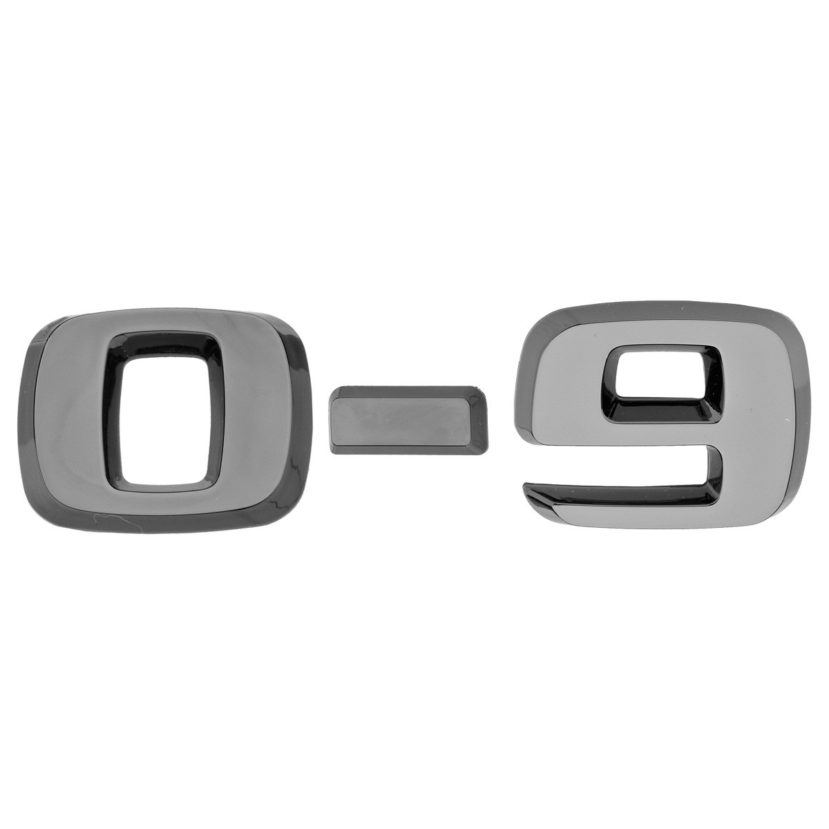 Роскошное автохромирование 3D Zahle - schwarz 0-9 1990₽