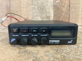 Maxon MCB 45W Mobile CB Radio ANL PA NOAA Weather Channels