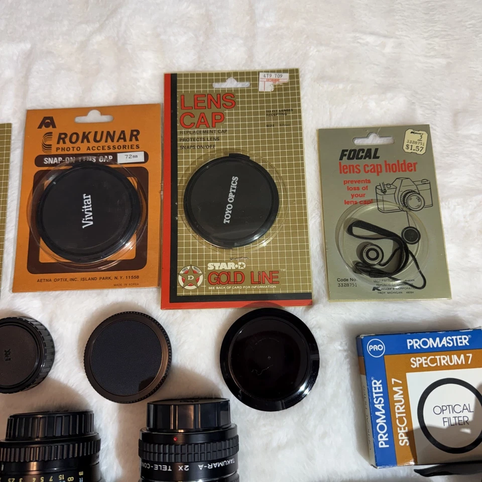 Vintage Camera Lens/Filters/Caps Pentax, Five Star Untested but Great condition - Image 3 of 4