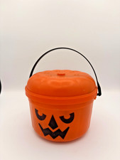 Vintage 1986 McDonald  s McGoblin Halloween Happy Meal Pumpkin Bucket Pail