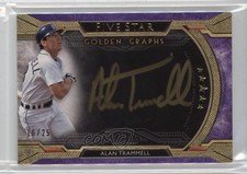 2018 Topps Five Star Golden Graphs Purple /25 Alan Trammell #FGG-AT Auto HOF hn4