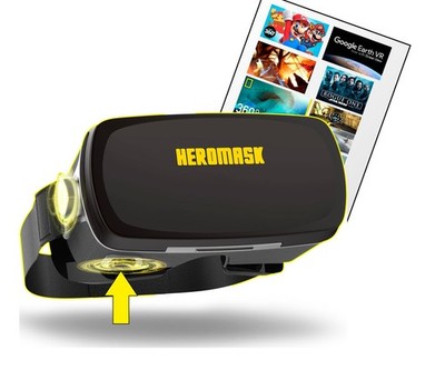 VR Headset with controller - Virtual Reality gaming - 3D glasses Compatible with