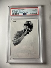 2025 Topps Update Vladimir Guerrero Jr Keegan Hall Art Card #21 PSA 10 POP 9