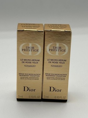 2x DIOR Prestige Le Micro Serum De Rose Yeux Sample Size 3 mL