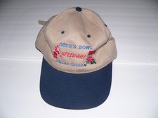 Vtg Devil  s Bowl Speedway, Dallas Texas StrapBack Hat. Made In USA