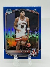 Koa Peat 2025-26 Bowman #BCP-3 Chrome Prospects True Blue Refractor/150