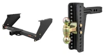 CUR Trailer Hitch Class 5 Tow Kit Adjsutable Ball Mount 2in Receiver 15316-45926