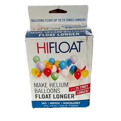 HI-FLOAT Helium Balloon Float Longer 5 fl oz Treats 50 9'' Balloons