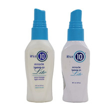 2 PACK It's a 10 Miracle Volume Leave-In Lite, 2 oz Each Travel Size NO CAP