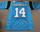 Sam Darnold Signed Blue XL Custom Football Jersey Beckett Seahawks Panthers USC