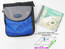 NEW PLEXTOR Portable CD Player Case (5-1/2" W x 6-1/2" L x 1-1/2" H) w/ CD-RW CD