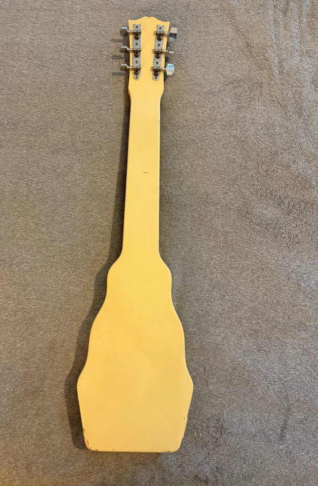 1950s Gibson BR-9 Lap Steel guitar w/Case and Flat Tone Bar & metal finger picks - Image 4 of 4