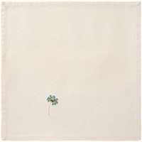 Ib Laursen Stoffserviette Summer Vibes Creme Weiß Mit Doldenblume Serviette