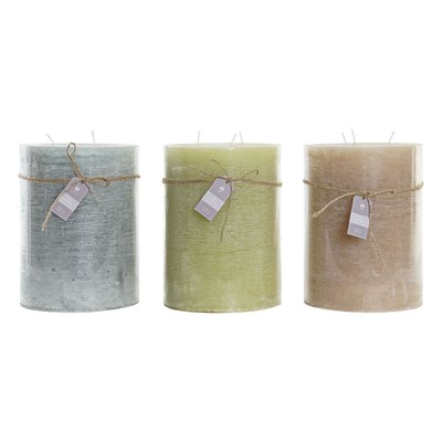 Kerze DKD Home Decor Vanille Wachs [3] [3 Stücke]