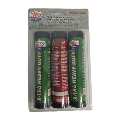 Lucas Multi-Purpose Grease 3 oz MINI TUBES 2 X-TRA Heavy Duty & 1 Red Tacky #2