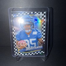 2025 Prizm  Jarquez Hunter Black And White Checkerboard Prizm LA Rams RC #353