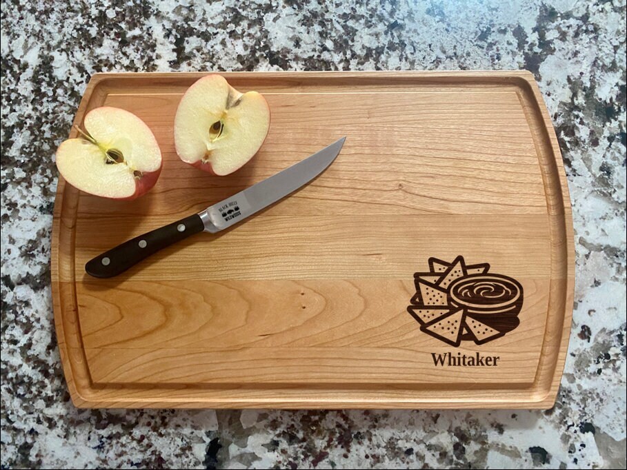 Chips And Salsa Queso Cutting Board | Mexican Food Charcuterie Board | Custom