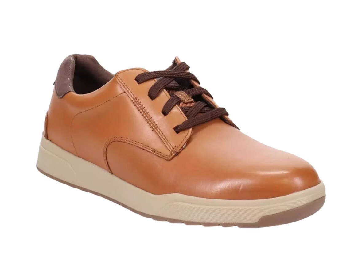 Mens Rockport Bronson Plain Toe Oxford - Tan Leather, Size  display picture 2