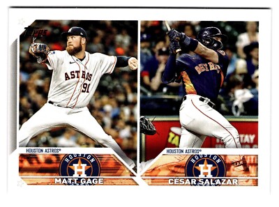 2023 Topps Rookie Combos Matt Gage, Cesar Salazar #US318 Astros
