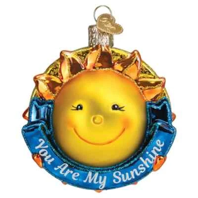 Old World Christmas YOU ARE MY SUNSHINE (22046) Glass Ornament w/OWC Box