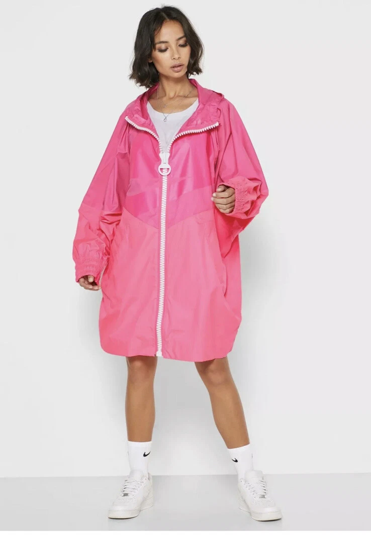 Nike pink shop rain jacket