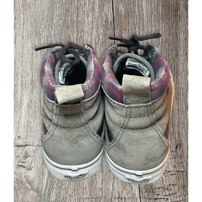 Vans Men’s Off the‎ wall scotchguard 721358 gray suede plaid Sk8 hi-tops Vans Men main image 4