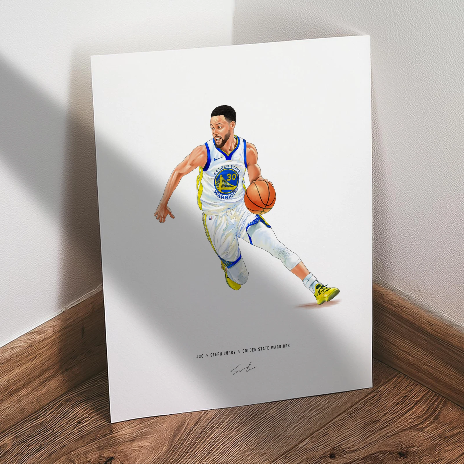 Steph Curry Golden State Warriors Basketball Poster