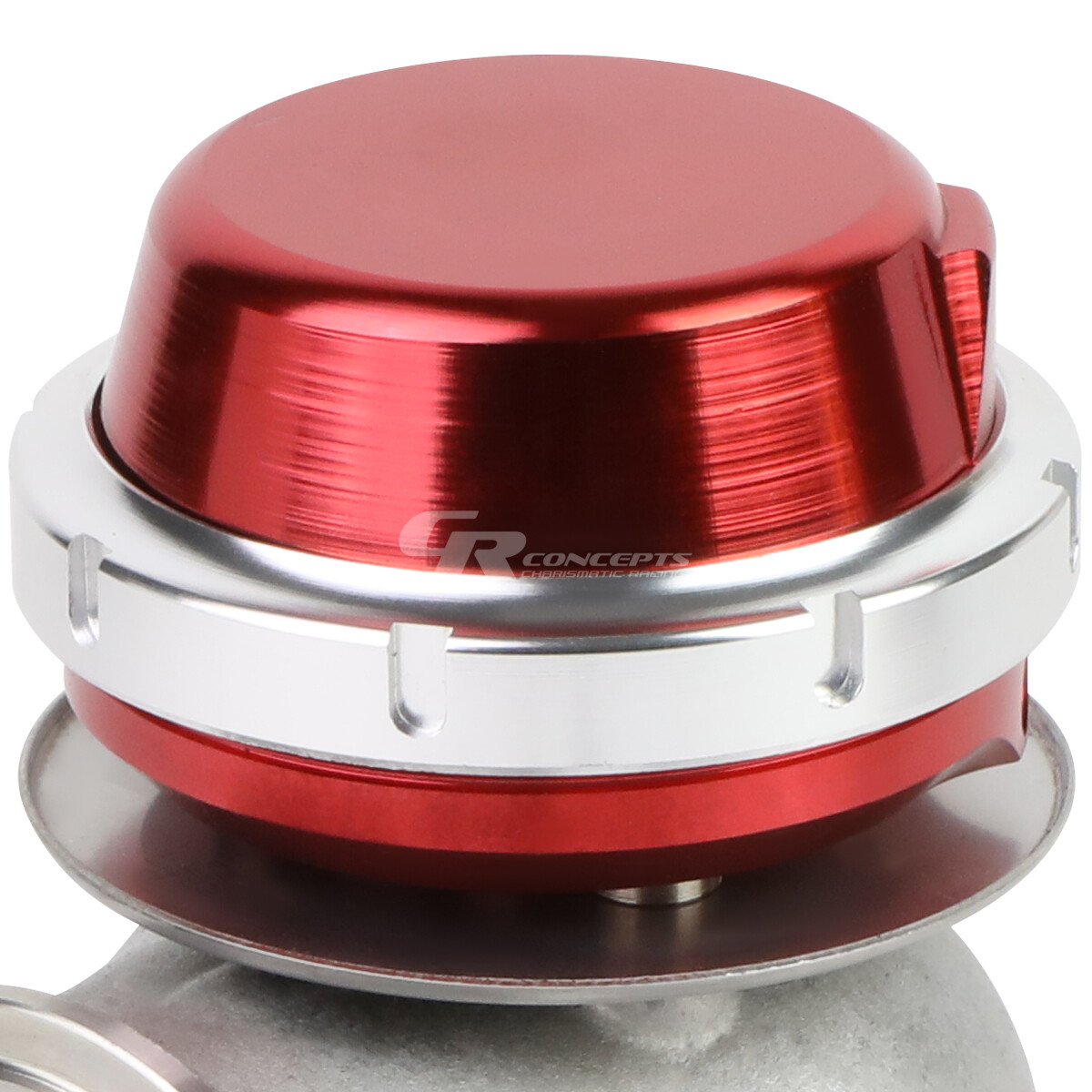 UNIVERSAL 45MM TURBO MANIFOLD EXHAUST RED VBAND EXTERNAL WASTEGATE